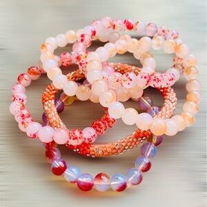 Colorful Beaded Bracelet Set